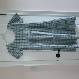 Oak +Fort blue plaid summer dress